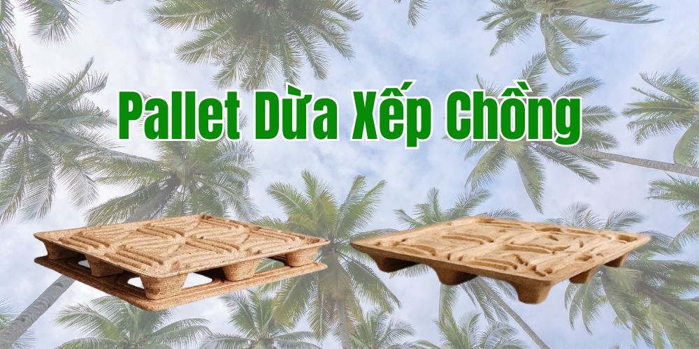 Pallet Dừa Xếp Chồng